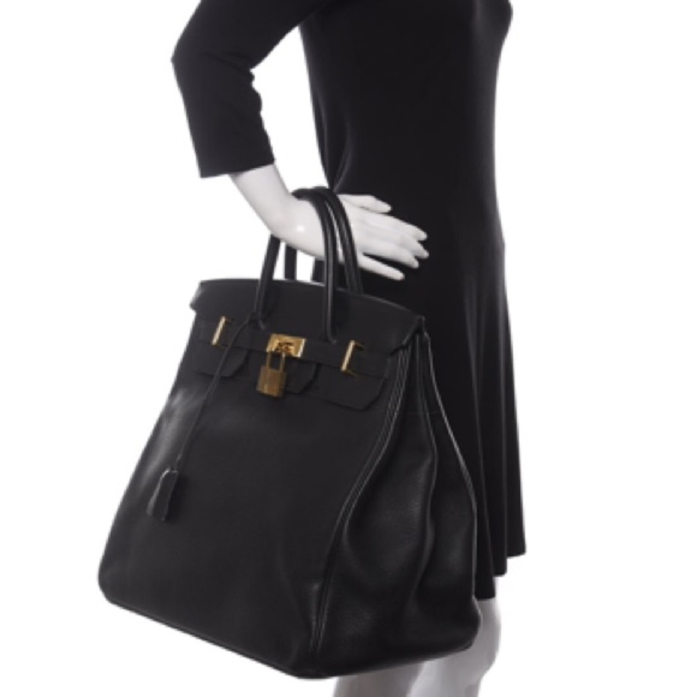 💯 Mint Hermès Kelly Relax 50 Travel Bag 2012 Black - Picture 2 of 16
